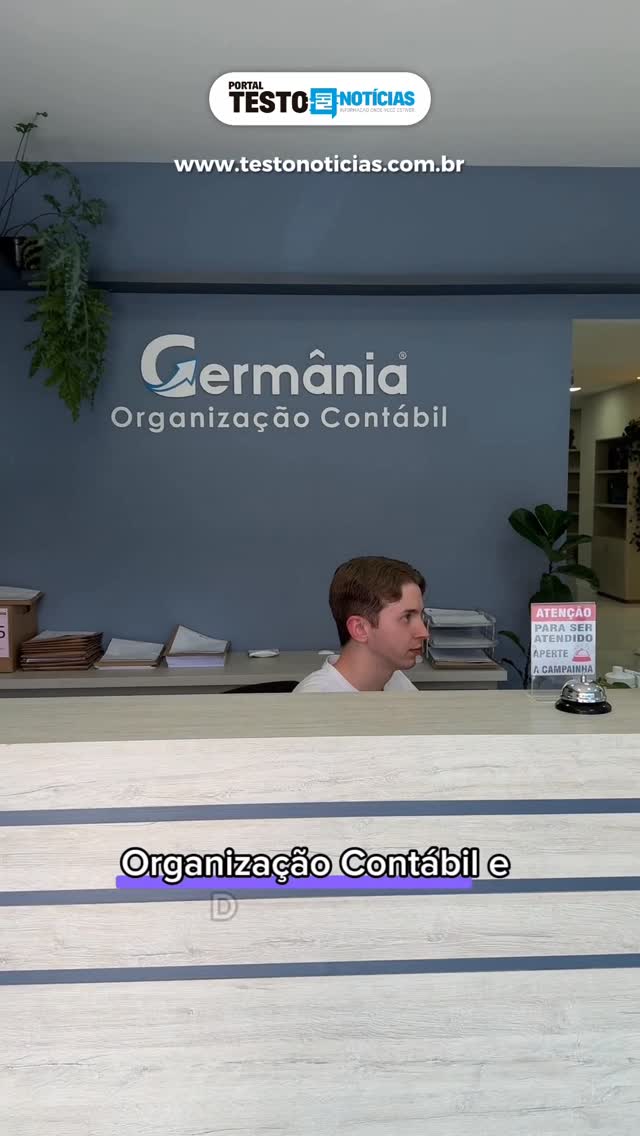 Recepção do escritório da Germânia em Pomerode